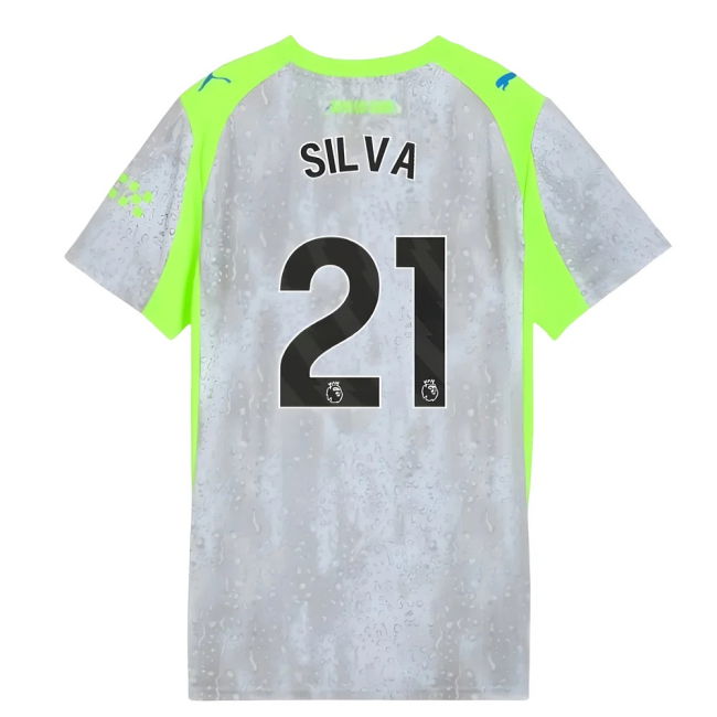 Passionate Football Man City Third Shirt Womens Silva #21 High Per...