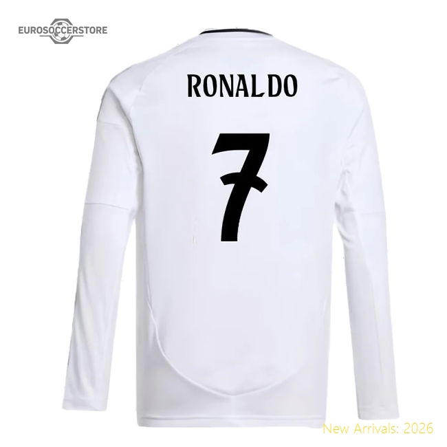 Real Madrid 2024-25 Home Fan Version For Kids (Ronaldo Game Day Jersey