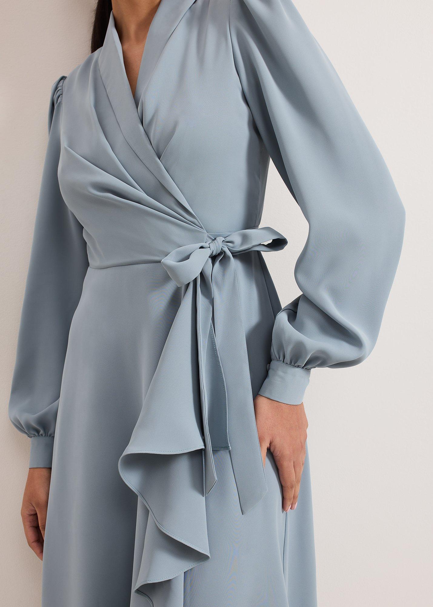 Petite Phillipa Wrap Midi Dress