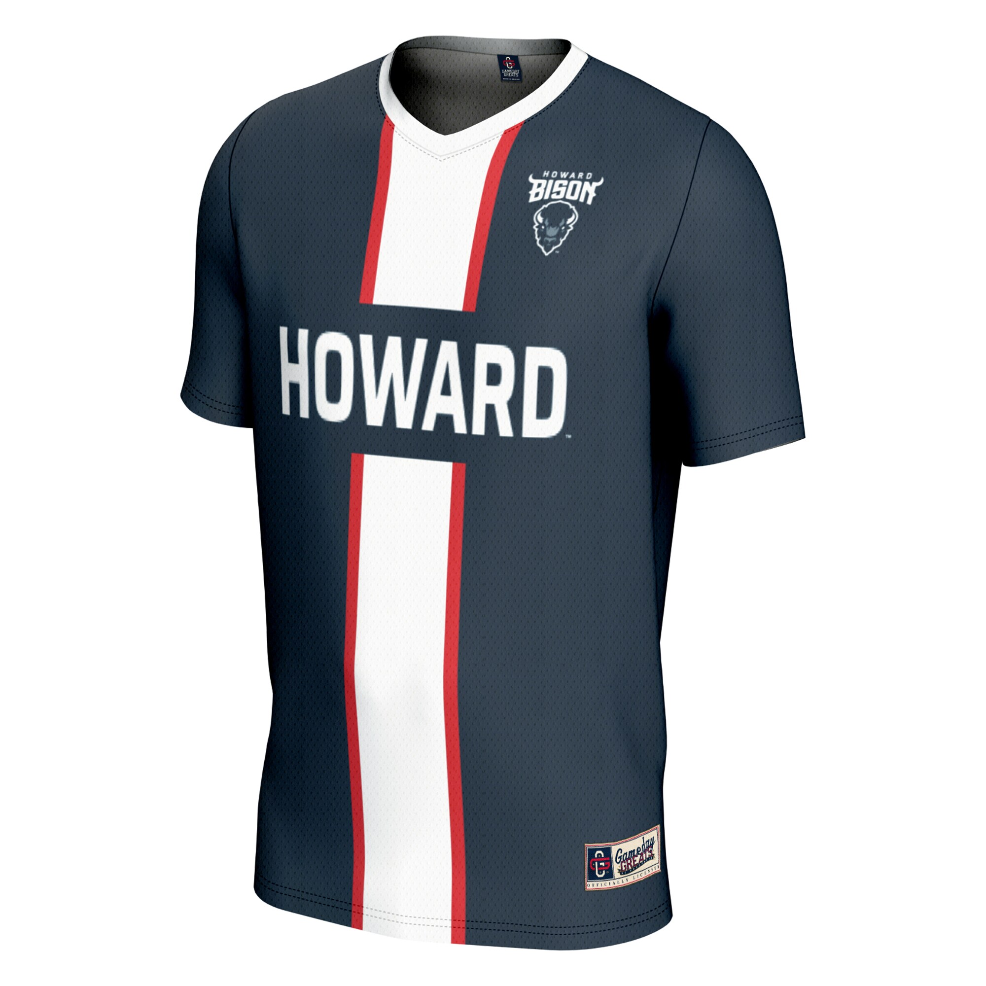[SJH] Howard Bison GameDay Greats Youth Lightweight Soccer Fashion Jersey - Navy