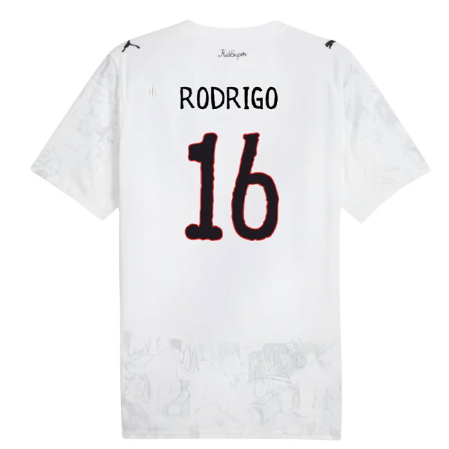 2025-2026 KIDSUPER x Manchester City CWC Shirt (White) (Rodrigo 16)