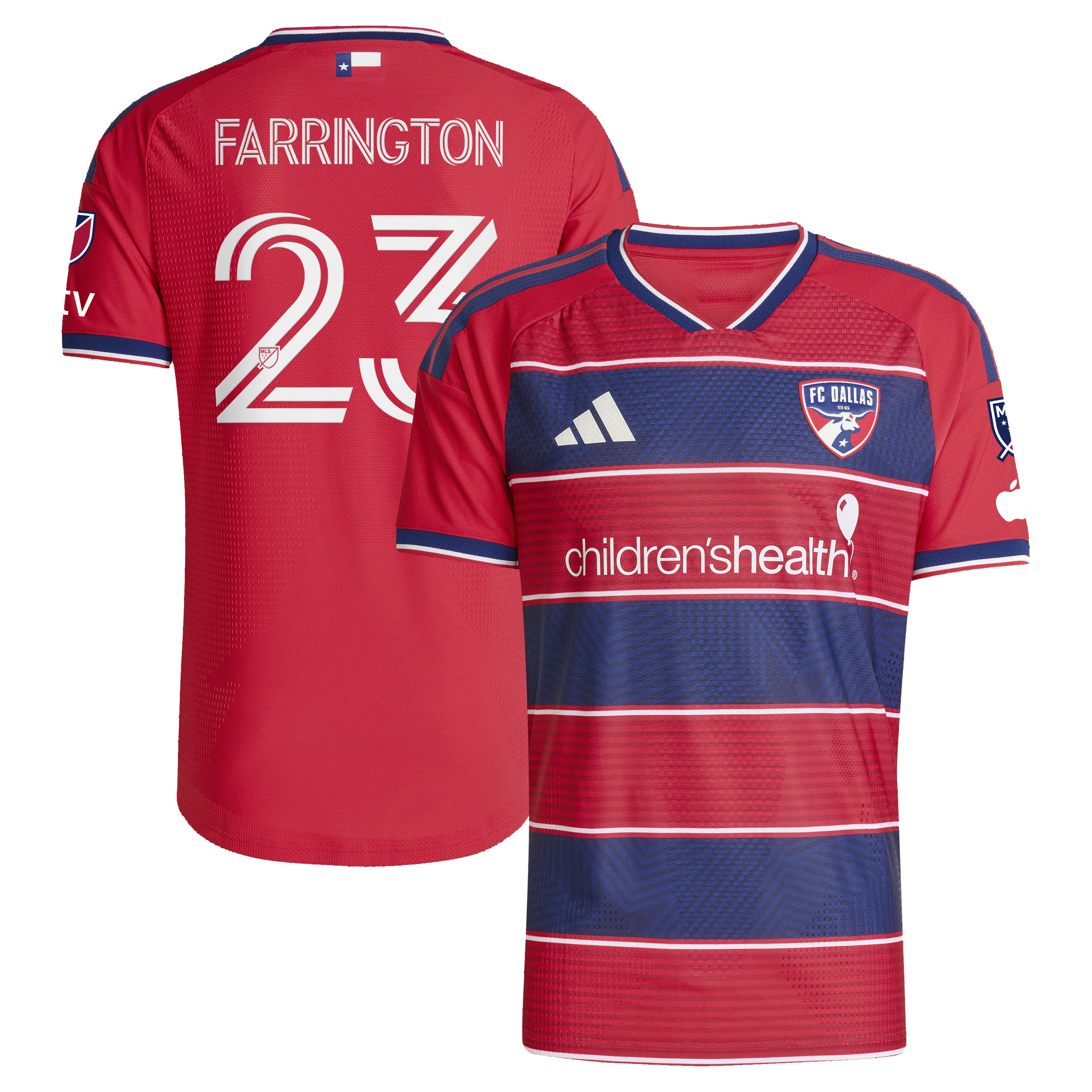 [SJH] Women's Logan Farrington FC Dallas 2026 DNA Kit On-Field Authentic Patch Jersey - Red