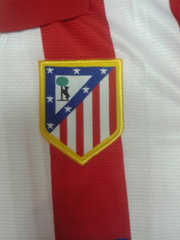 Elite Series 13-14 Atletico Madrid Home Long Sleeve Soccer Jersey