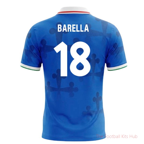 Club Soccer Italy World Cup Football Shirt (Barella 18)