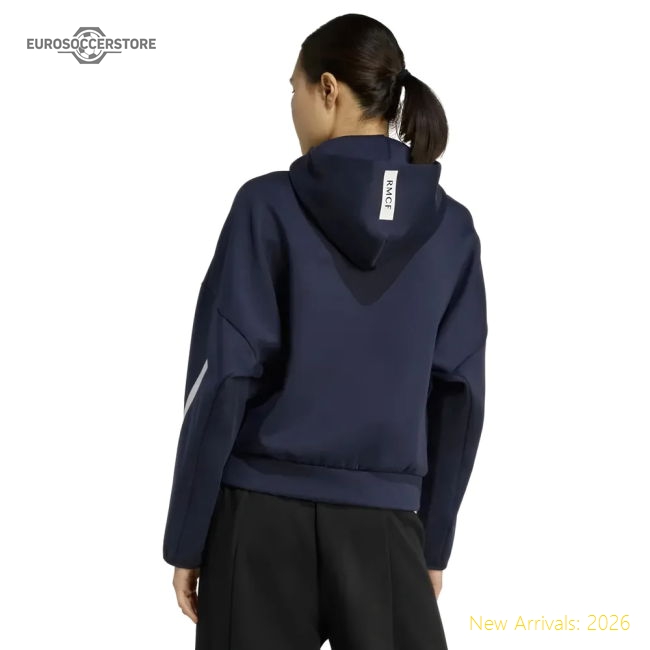 Fan-Favorite 2025-2026 Real Madrid Anthem Jacket (Legend Ink) - Womens