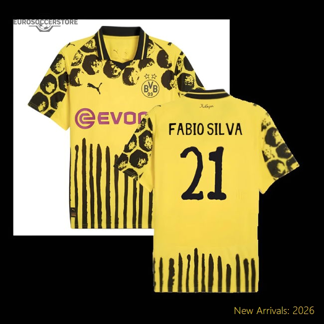 2025-2026 Football Team Kids Child-friendly Jersey Fabio Silva Puma