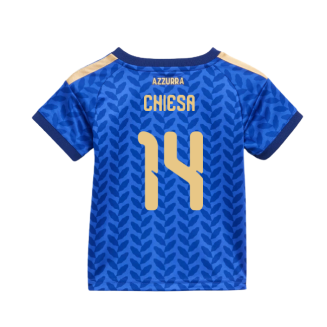 2026-2027 Home National Team Kit Chiesa 14 3-6 Months Fan Edition