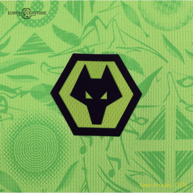 2025-2026 Wolves Goalkeeper Third Shirt (green) - Kids - Official Edition