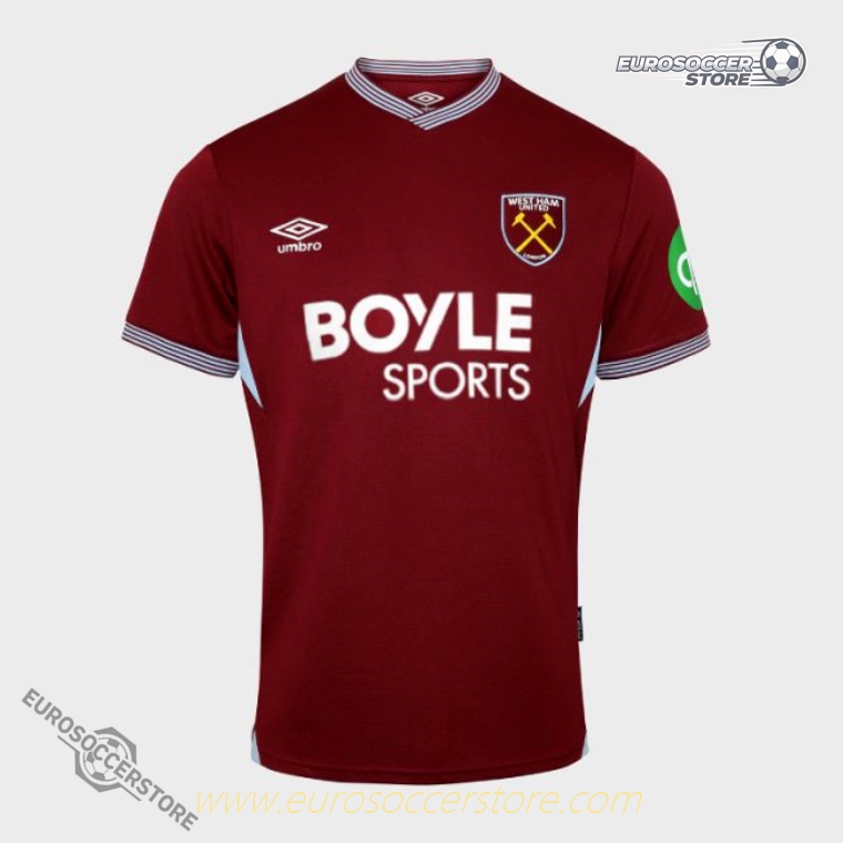 West Ham United's Home CORNET 22 Football Jersey for the 25-26 Season