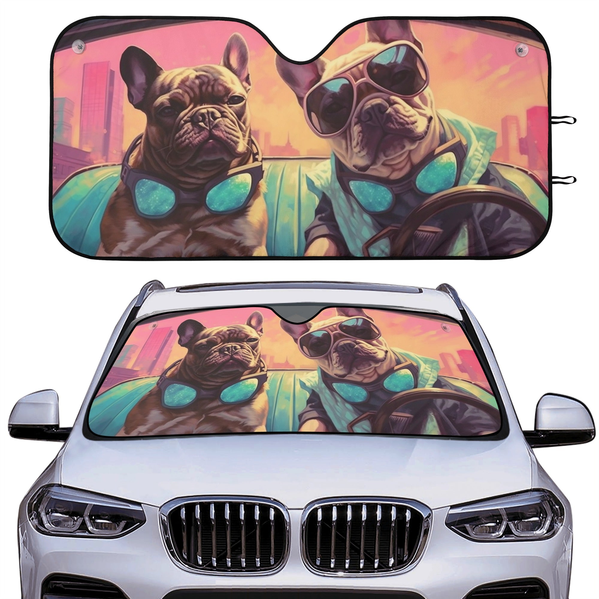 French Bulldog Max Car Auto Sun Shade Cute Frenchie Essential