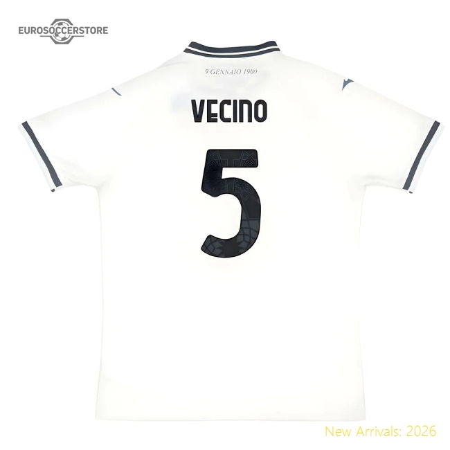 2025-2026 Ss Lazio Away Shirt (vecino 5) - Supporter Edition