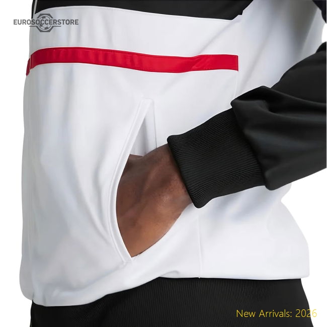 Performance Inspired Retro Track Jacket White Man Utd 1999 Away