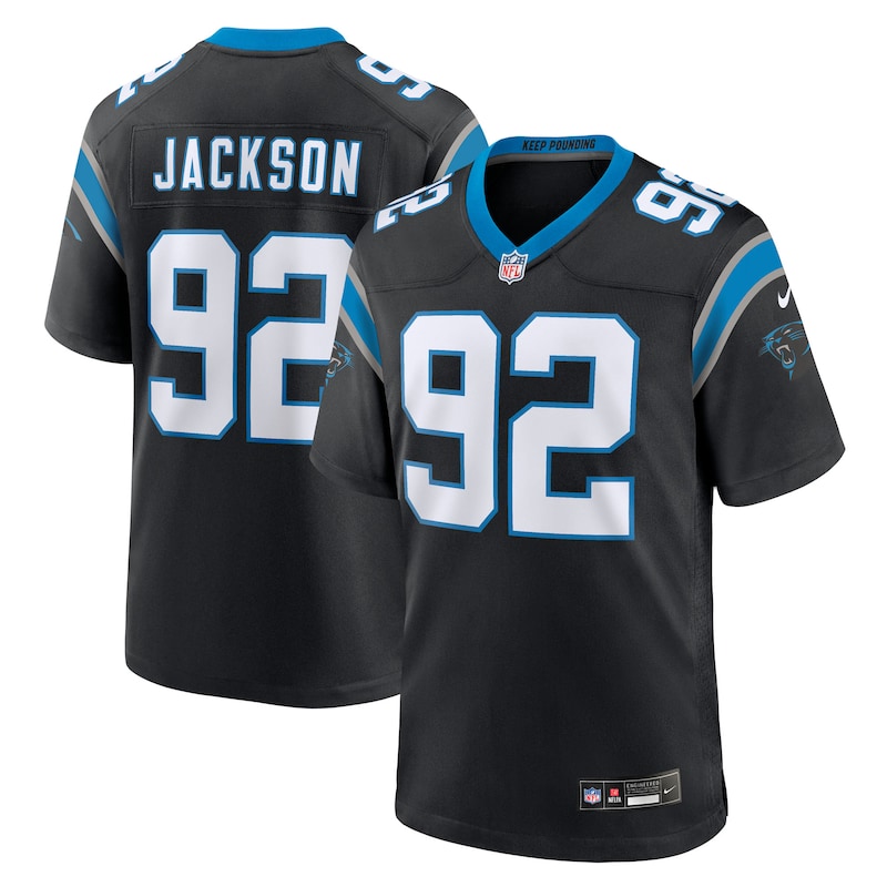 None Cam Jackson CAR Panthers Top-Grade Game Jersey Football Apparel