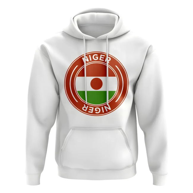 Pro-Grade Niger Football Badge Hoodie (White) Championship