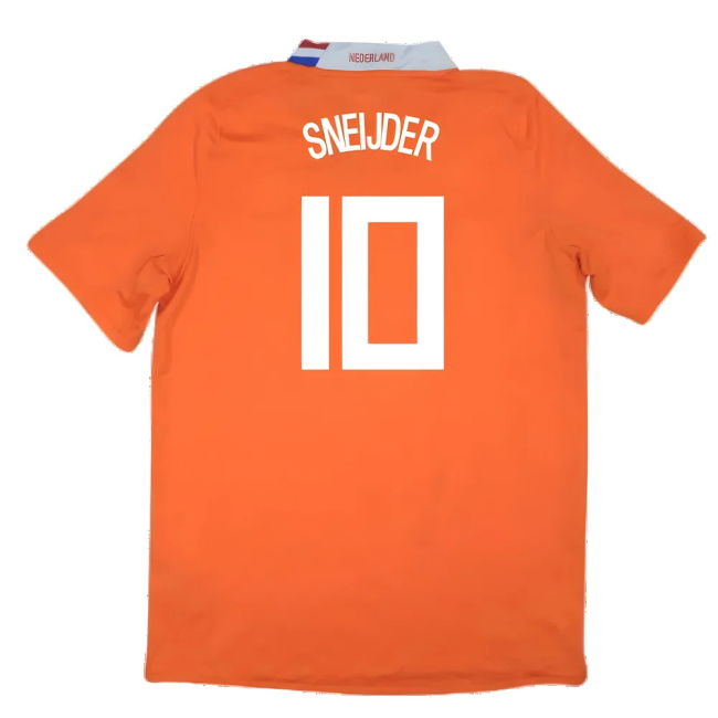 Sneijder 10 Elite Style Holland Top Level Home Player Jersey