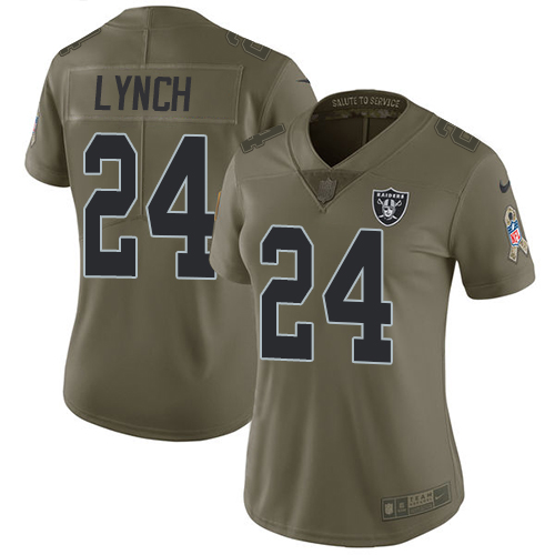 Official NFL O R Raiders #24 Marshawn Lynch Team Color Limited Jersey