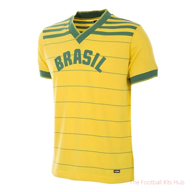 Men Brazil 1984 Retro Football Shirt