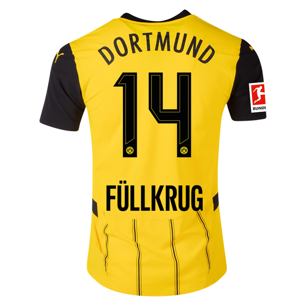 Borussia Dortmund Patch 2024-2025 Bun Home Jersey – Authentic Shirt