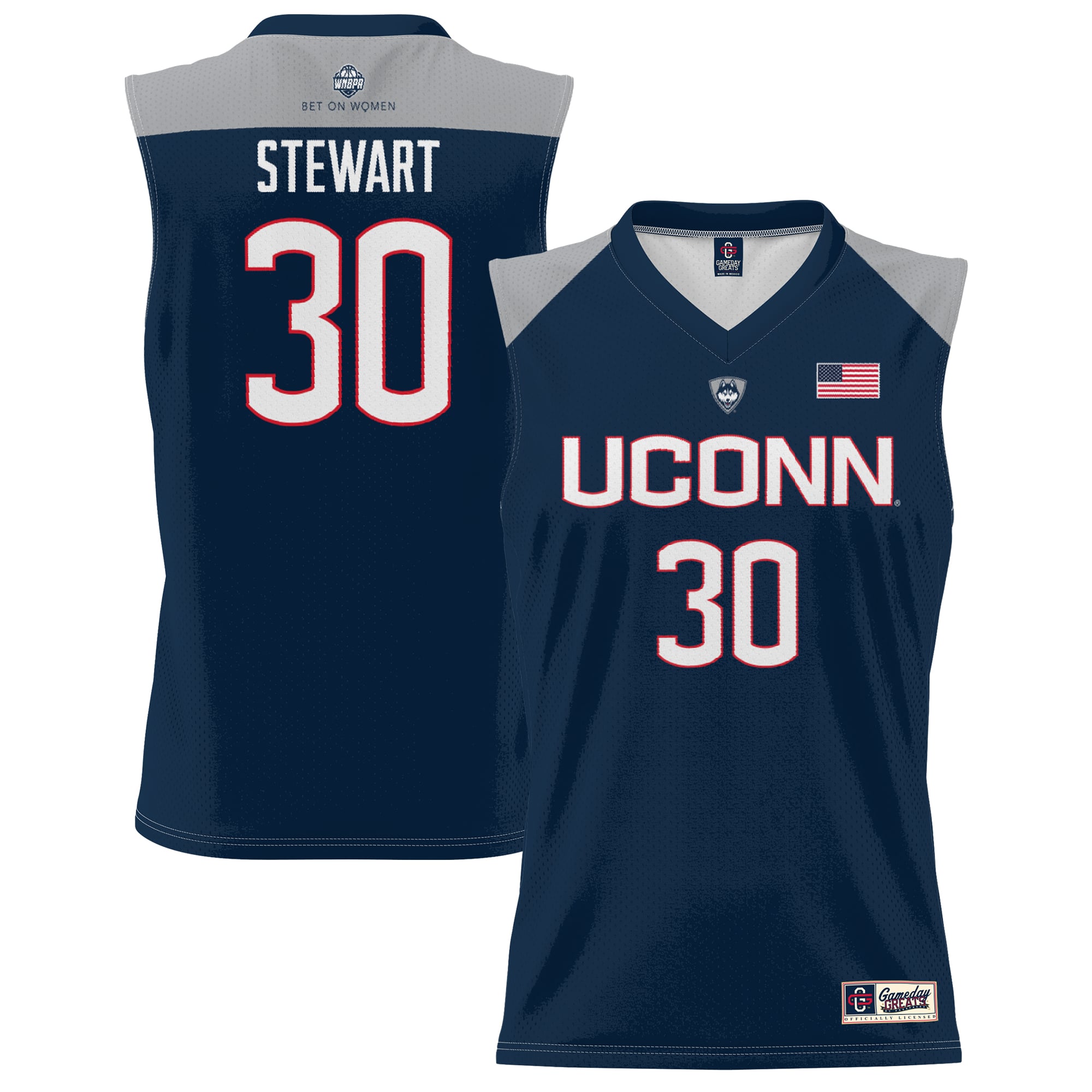 Breanna Stewart UConn Huskies GameDay Greats Youth Lightweight Basketball Alumni Jersey - Navy