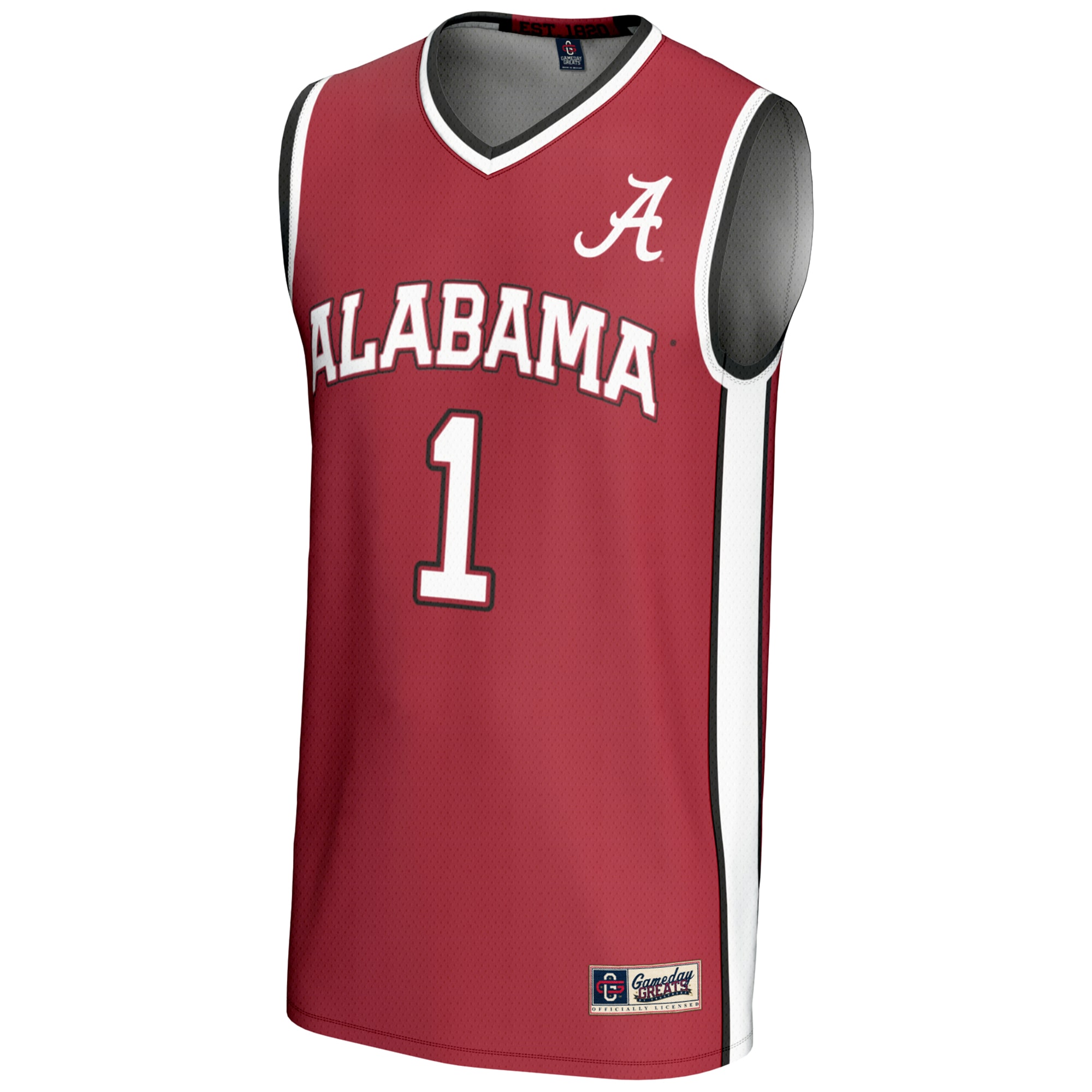 [DDG] Alabama Crimson Tide GameDay Greats Lightweight Basketball Jersey - Crimson