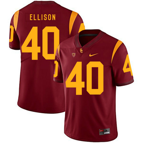 Men's None Red 2024 moisture wicking Rhett Ellison #40 official Jersey