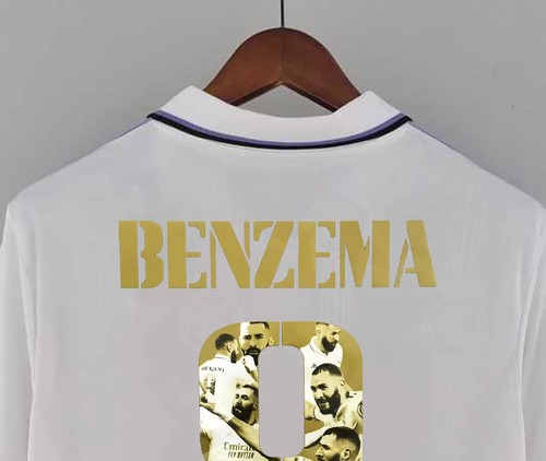 Football Team Benzema #2022 Durable Material Fan Gear 2022-2023 Sea...