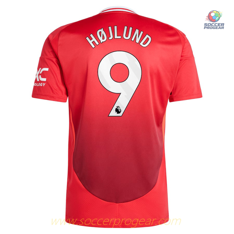 Manchester United Home Kids Edition Kit Team Jersey 2024/25 Collection Højlund