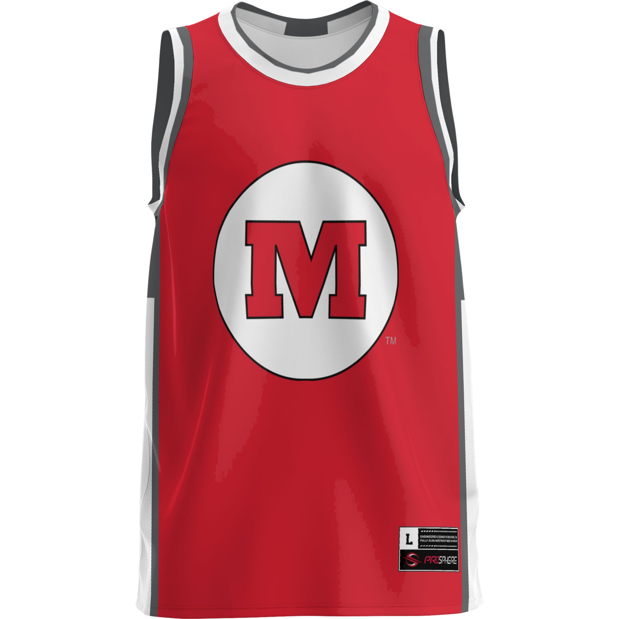 [DDG] Monmouth College Fighting Scots GameDay Greats Lightweight Basketball Jersey - Red