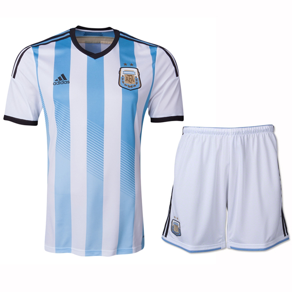 2014 Argentina Home Soccer Jersey KitShirtShorts - Official Replica