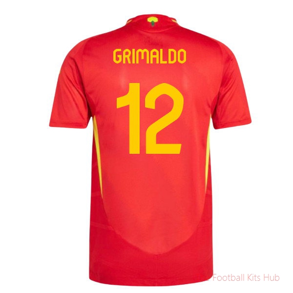 2024-2025 Spain Authentic Home Shirt (Grimaldo 12)
