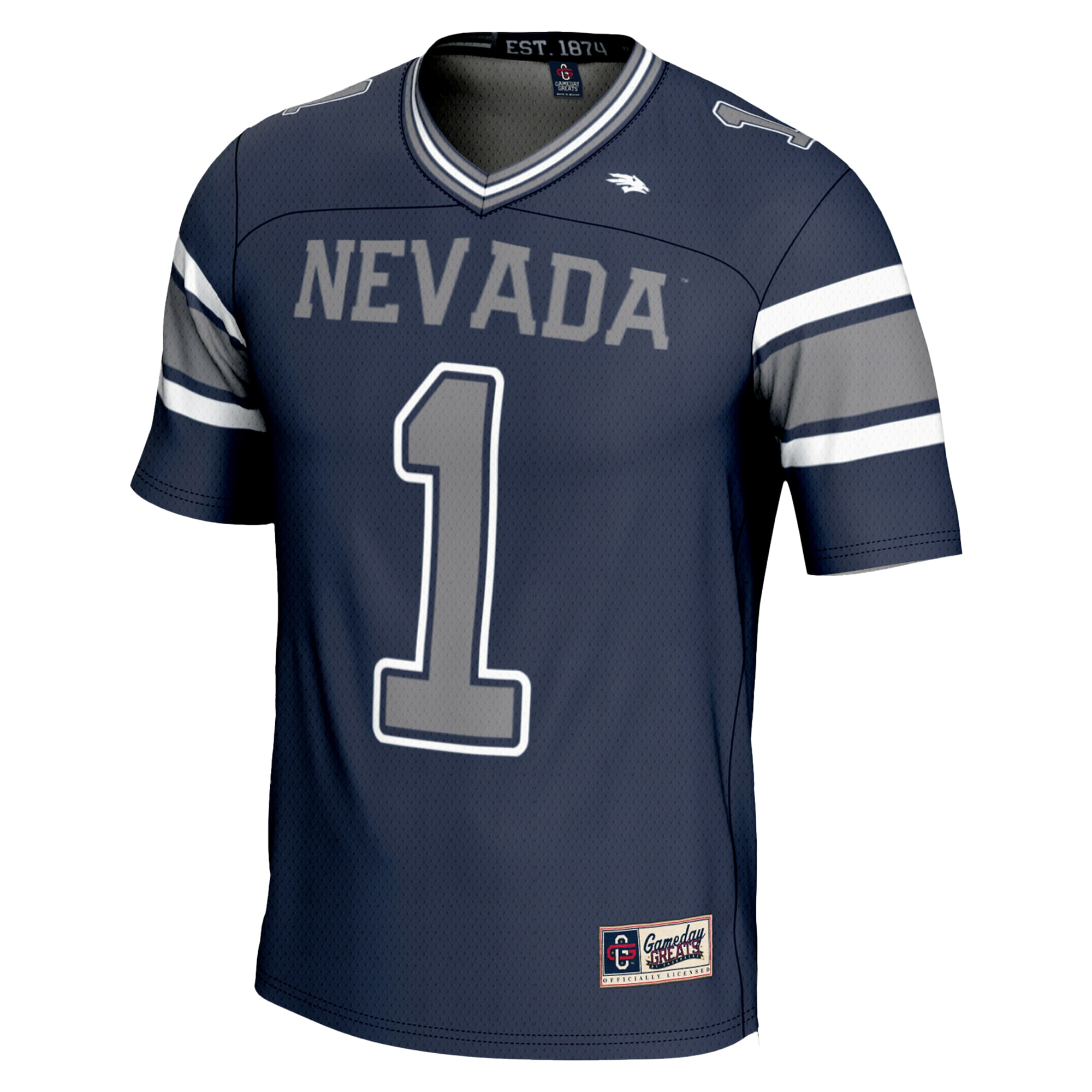 #1 Nevada Wolf Pack GameDay Greats Youth Endzone 26/27 Football Jersey - Navy