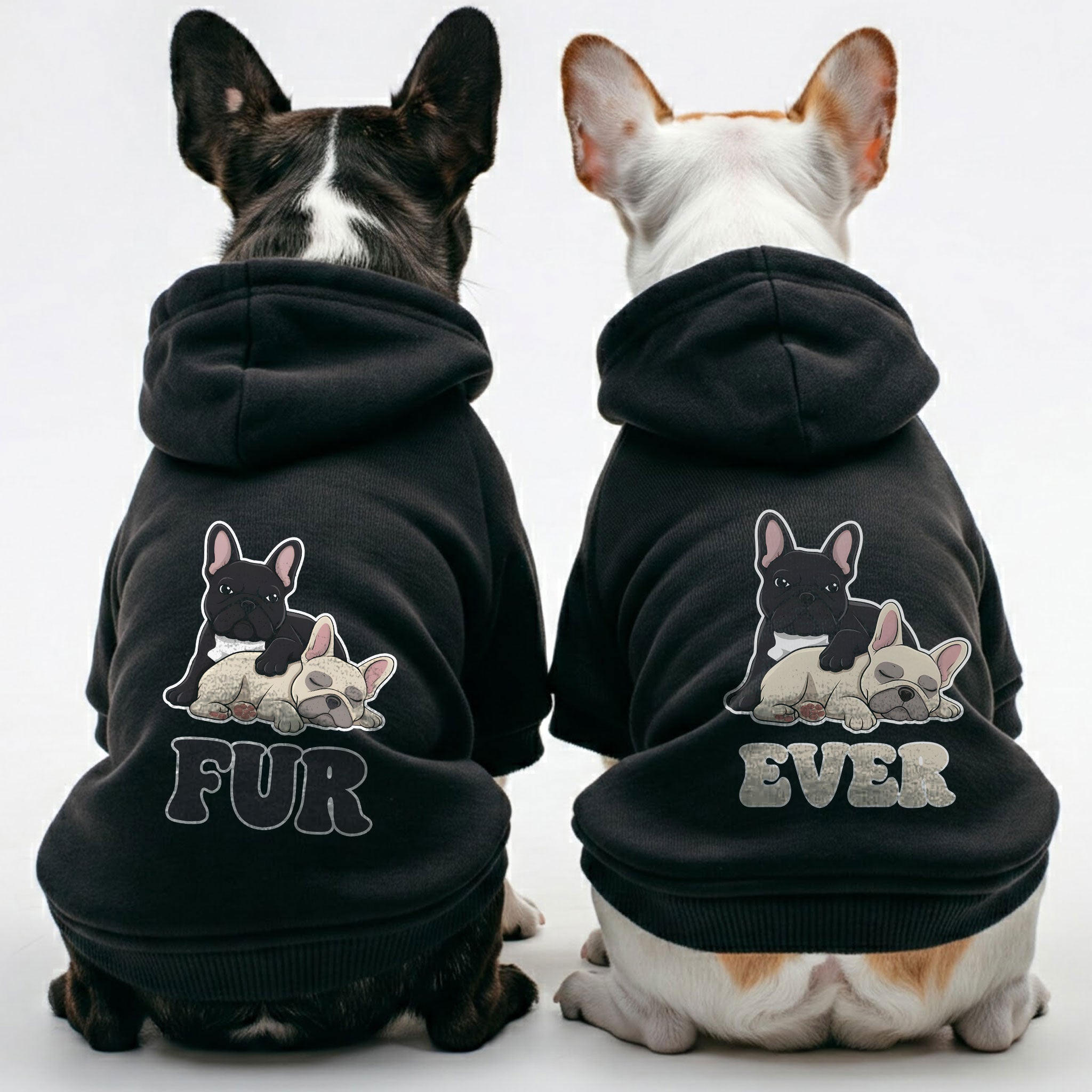 Culture-Inspired Furever ( Forever ) - Matching French Bulldog Hoodie...