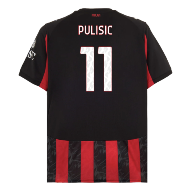 Trending Performance 2025-2026 Ac Milan Home Shirt (Pulisic 11)