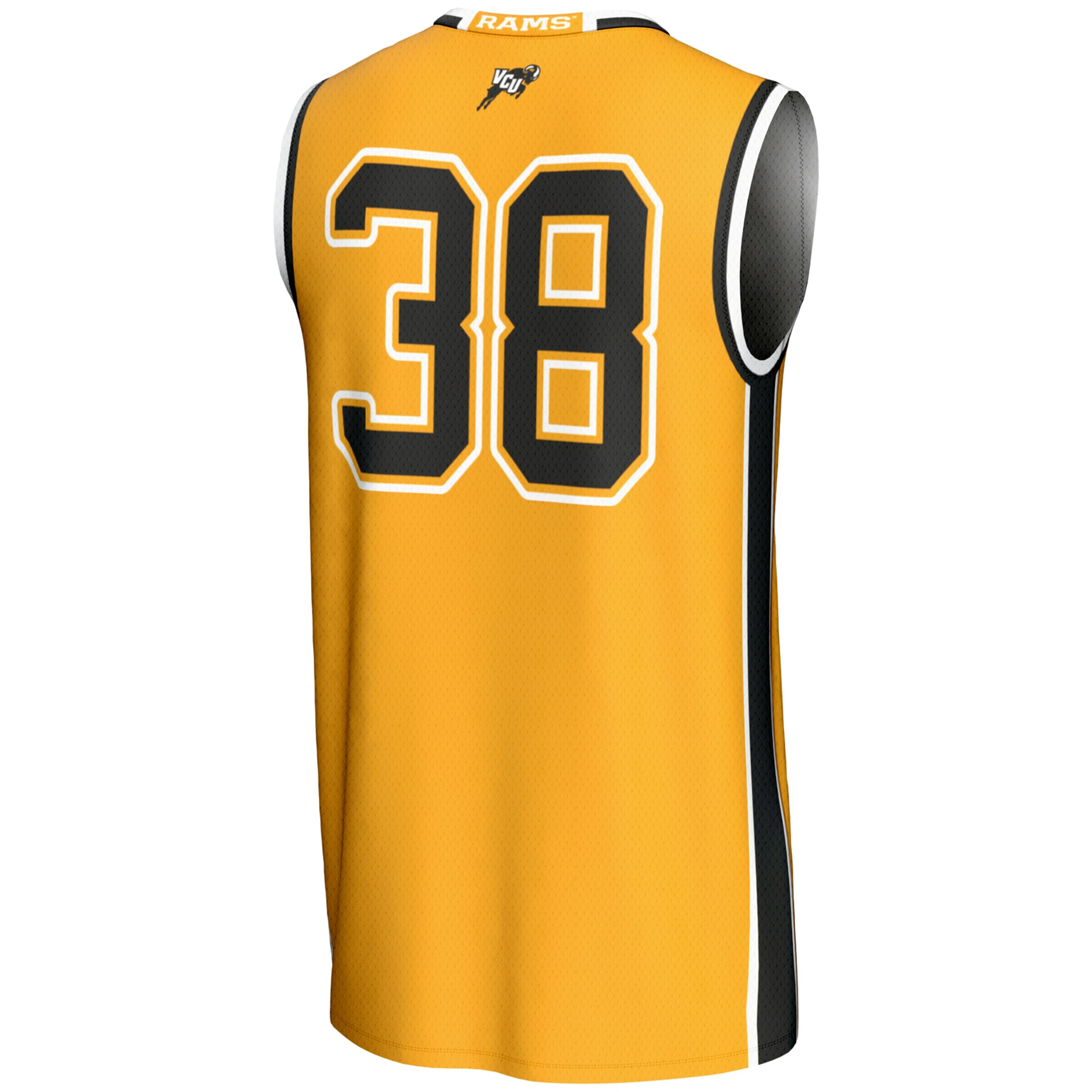 [NJP] VCU Rams GameDay Greats Unisex Lightweight Basketball Jersey - Gold