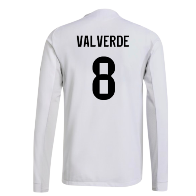 2025-2026 Home Shirt by Real Madrid Authentic Long Sleeve (Unisex