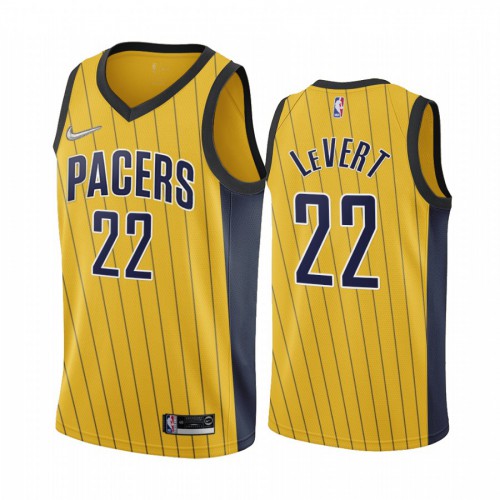 Indiana Indiana Pacers #22 Caris LeVert Gold Youth NBA Swingman 2020-21 Earned Edition Jersey Youth