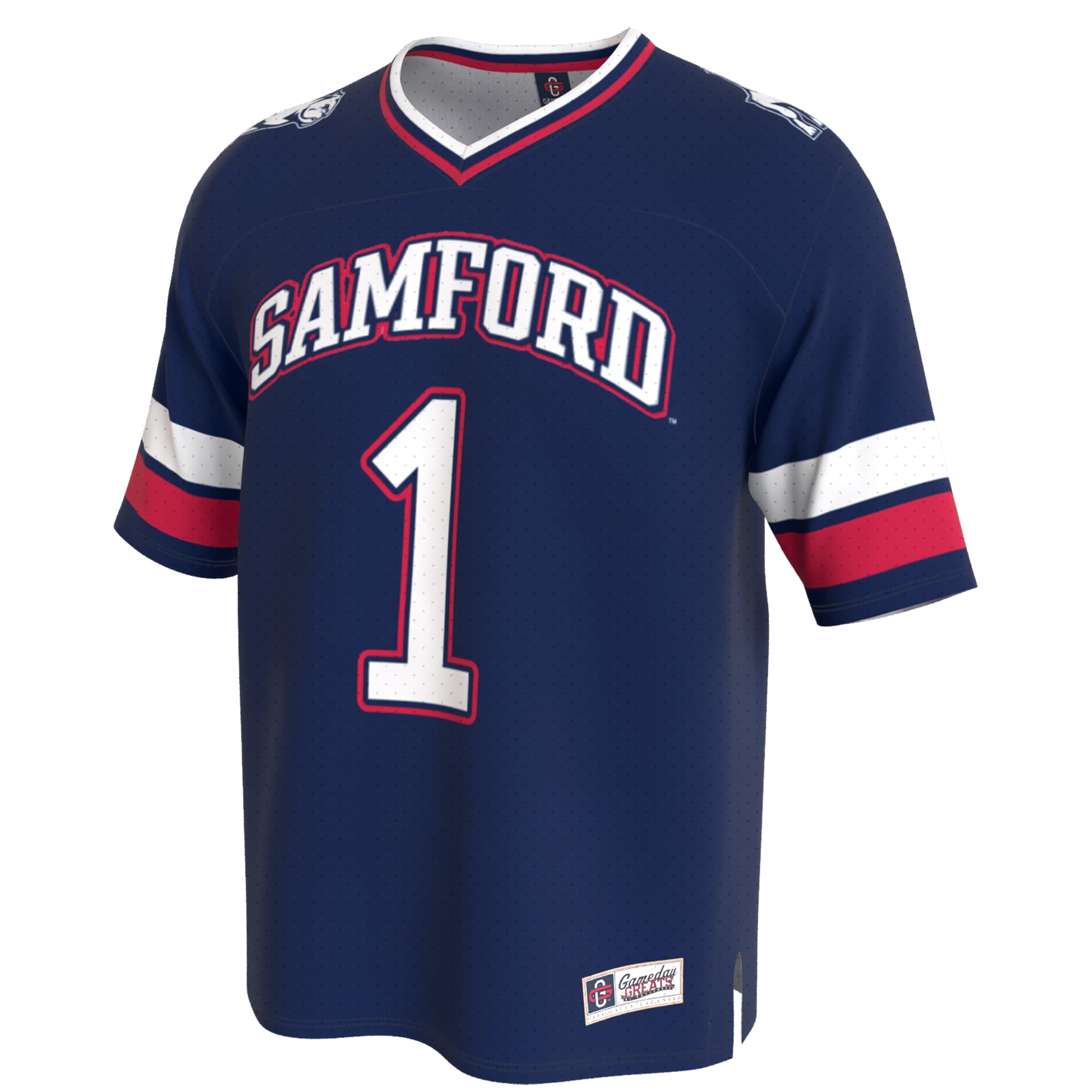 Unisex Royal Samford Bulldogs Lightweight Collegiate Football Fashion Jersey