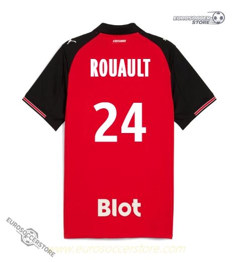 Rennes Home ROUAULT 24 Jersey for the 25-26 Season