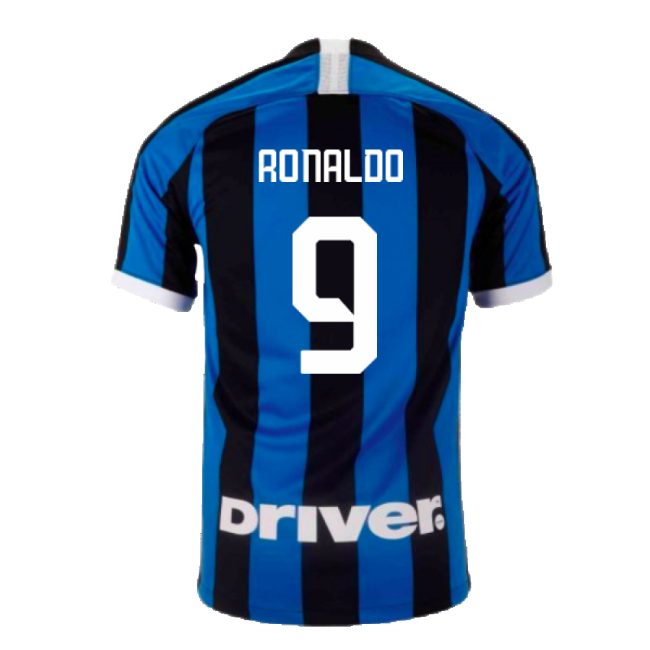 Official Popular 2019-2020 Inter Milan Home Shirt (Ronaldo 9)