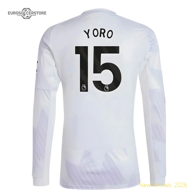Luxury 2025-2026 Man Utd Long Sleeve Away Shirt (yoro 15) - Economical