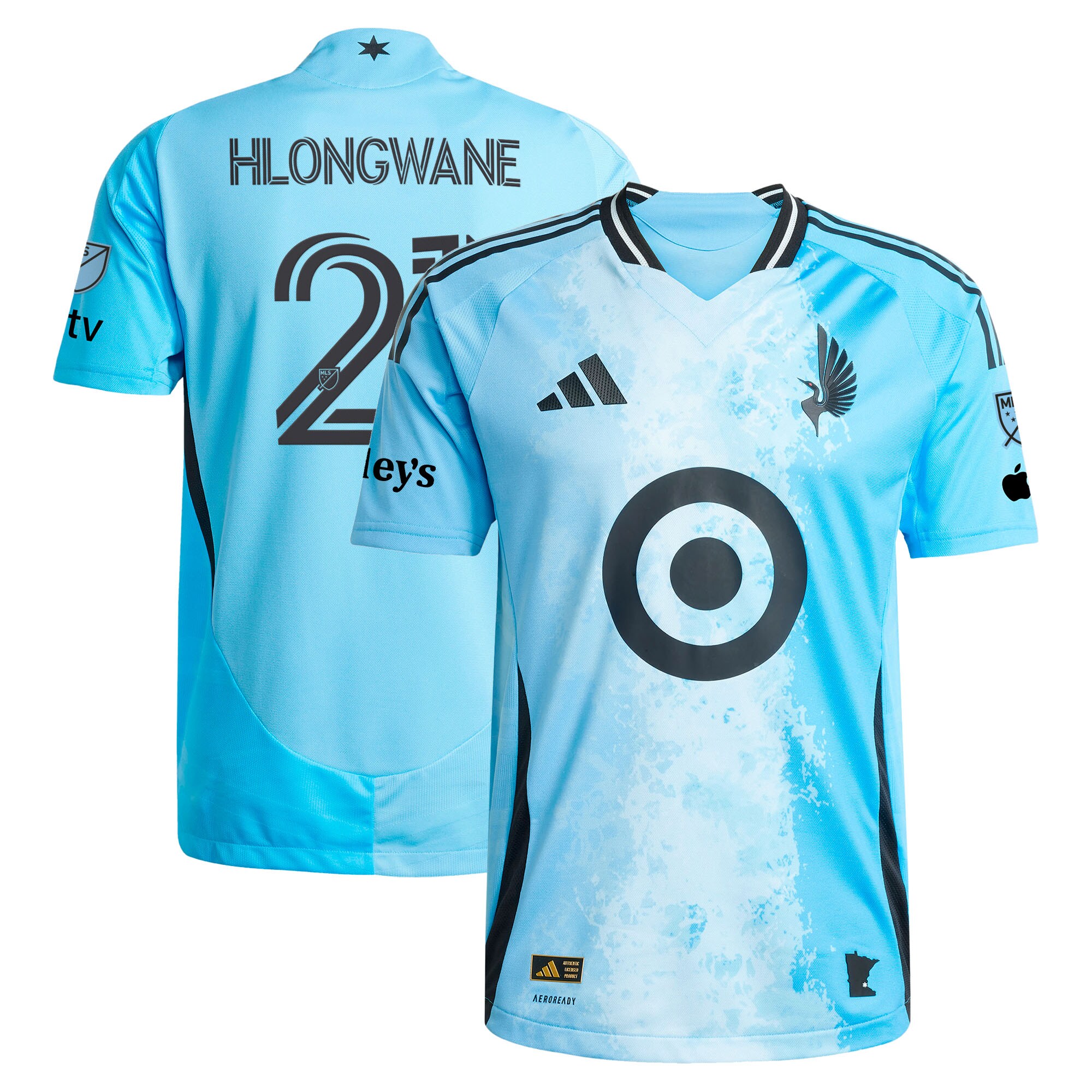 [SJH] Bongokuhle Hlongwane Minnesota United FC 2025 CONVERGENCE On-Field Authentic Jersey - Blue