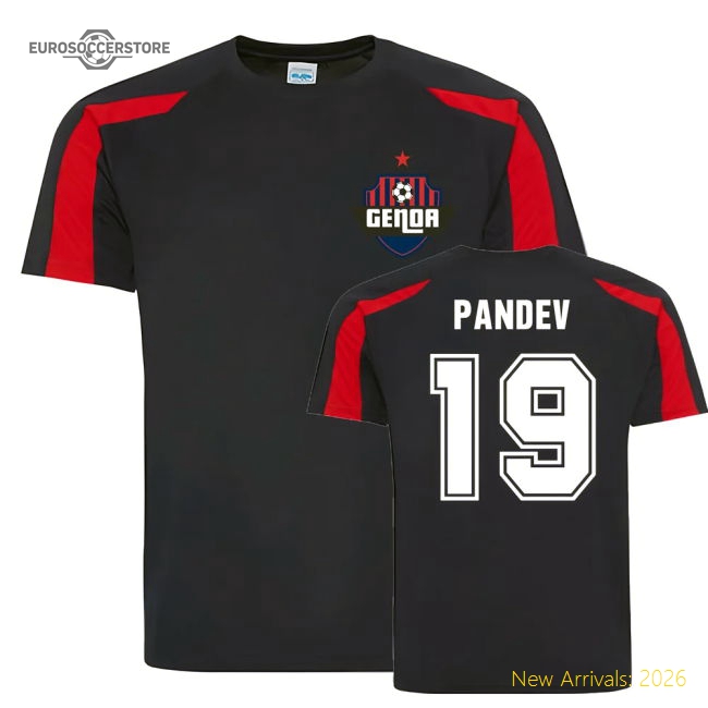 Premium Goran Pandev Genoa Sports Training Jersey (Navy)