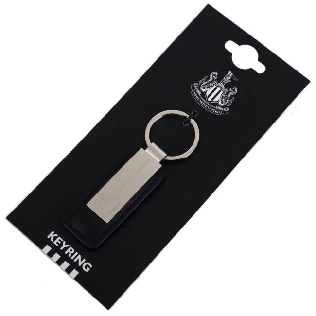 Newcastle United FC Leather Key Fob - official style
