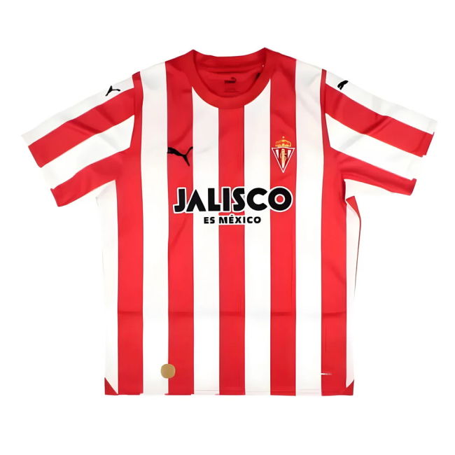 2023-2024 Sporting Gijon Home Shirt for (Adult