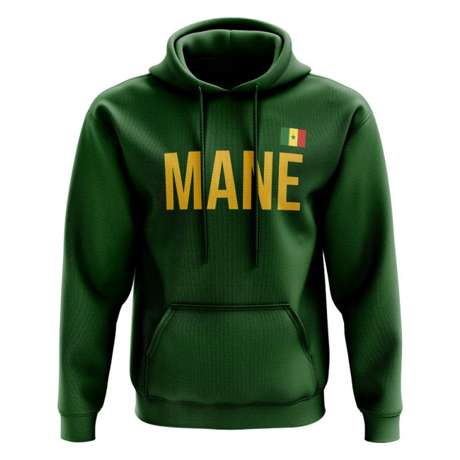 Premium-Quality Premium-Quality Sadio Mane Senegal Name Hoody (Green)