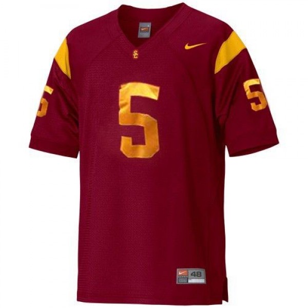 Men USC Trojans #5 Reggie Bush Pro Series Jersey - Key -