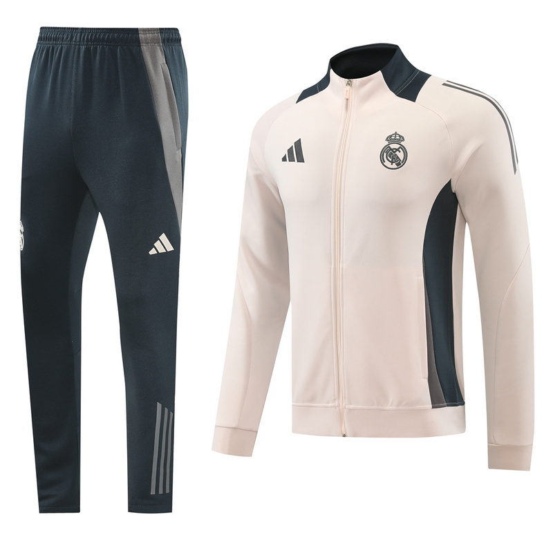 Official Breathable Real Madrid 2425 Beige Training Jacket