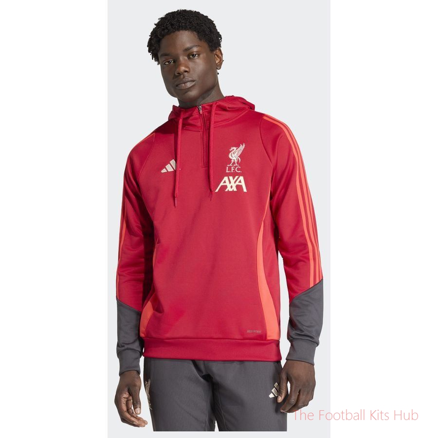 Liverpool Hoodie Tiro 25 - Strawberry Red
