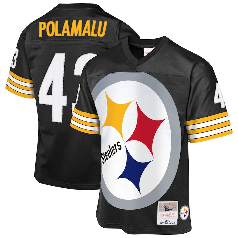 None Troy Polamalu PIT Steelers Durable Team Spirit Wear Football Appa