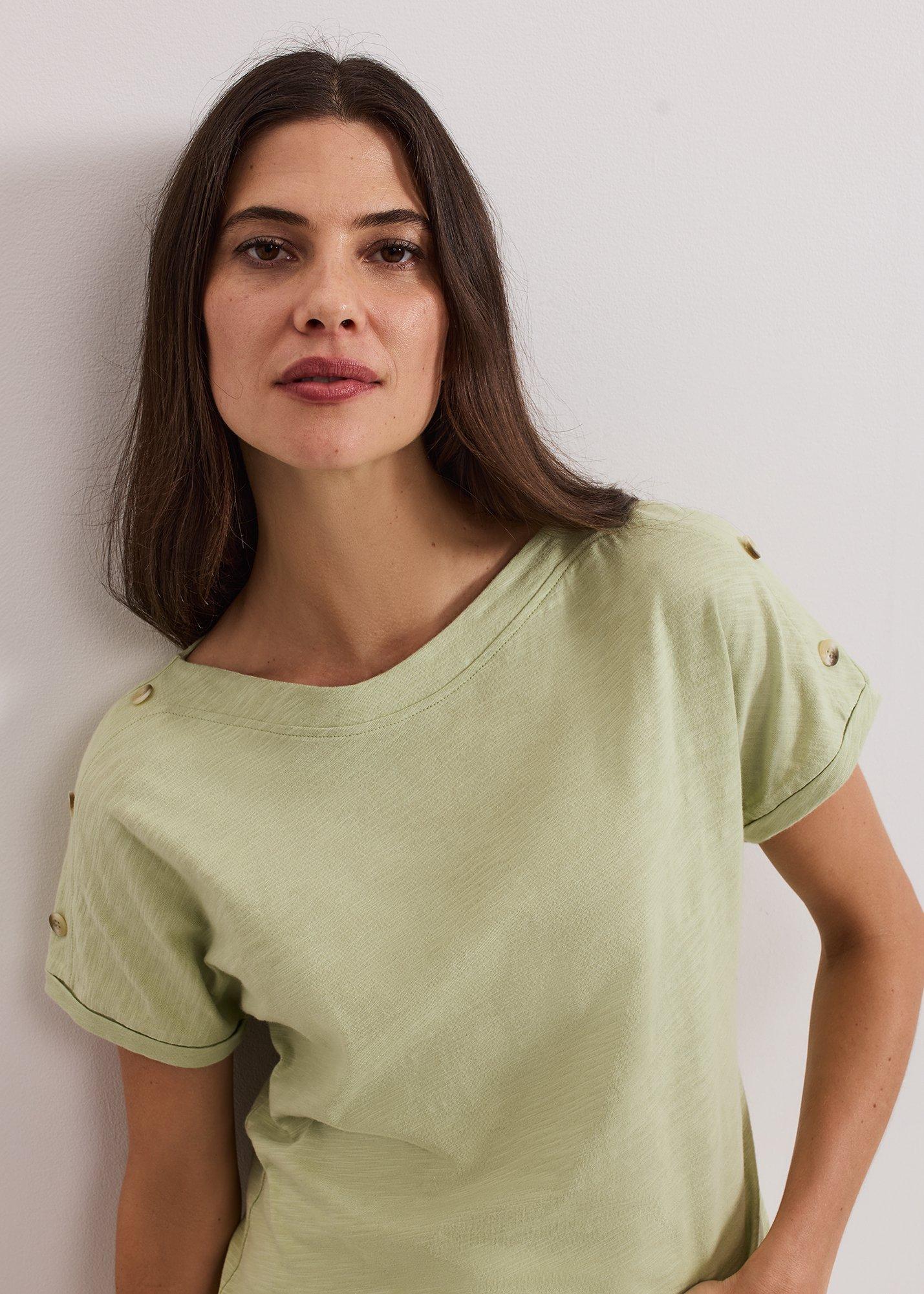 Suzie Button Detail Top